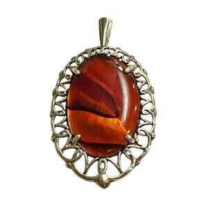 Vintage Kabana Sterling Silver Abalone Doublet Pendant | Iridescent Jewelry